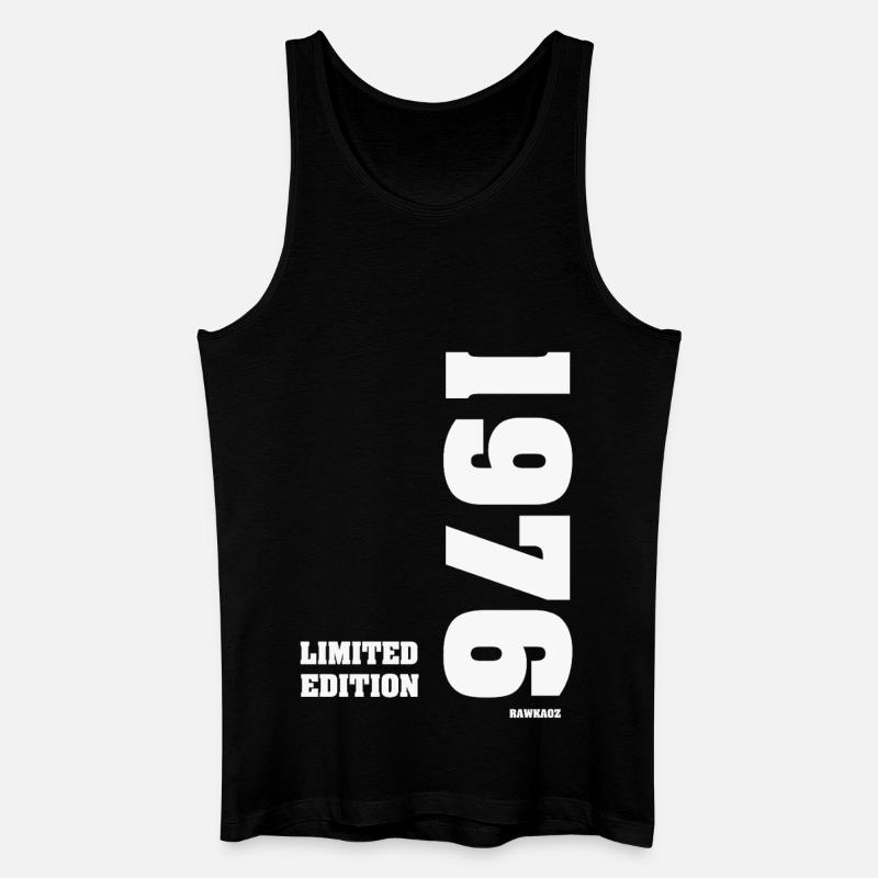 Limitierte Edition: Limited Edition 1976 - Männer Bio Tank Top - Schwarz
