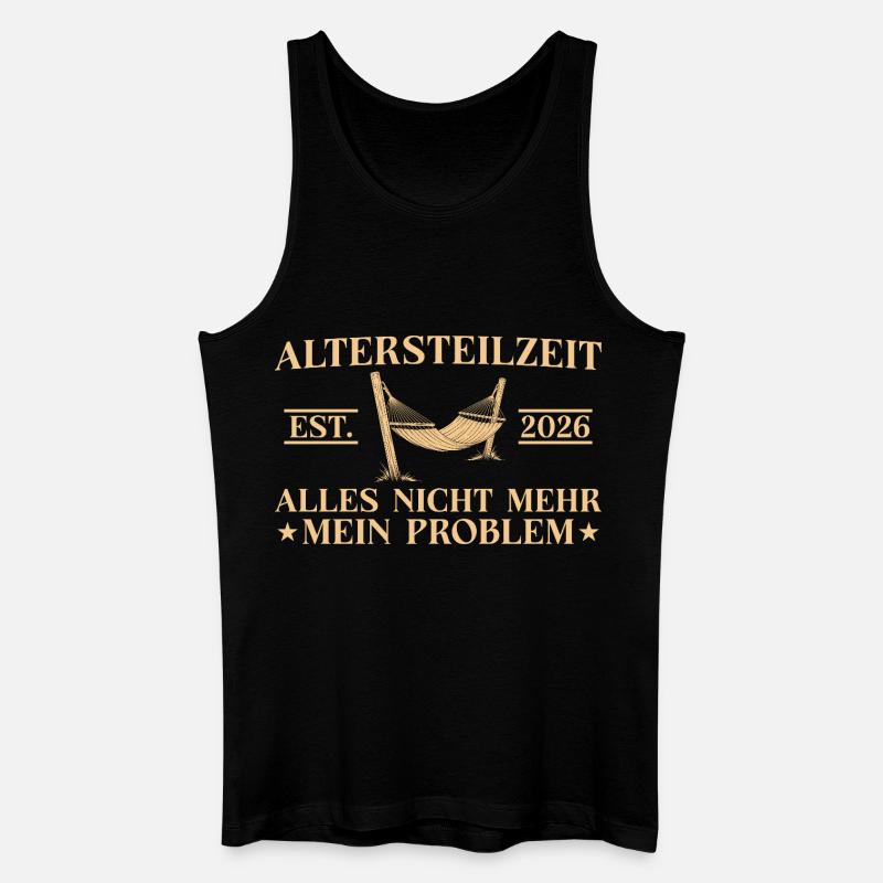 Altersteilzeit 2026 Arbeitskollege Frührente - Männer Bio Tank Top - Schwarz