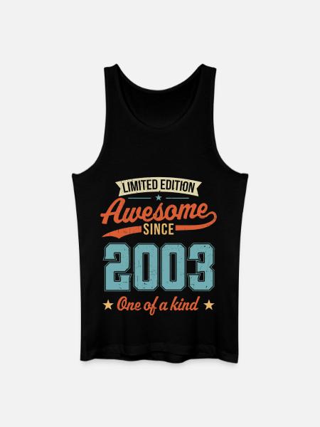 Awesome Since 2003 - Men’s Organic Tank Top - black