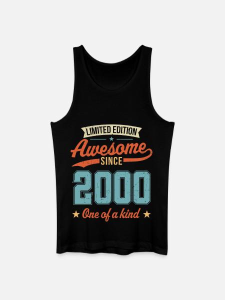 Awesome Since 2000 - Men’s Organic Tank Top - black