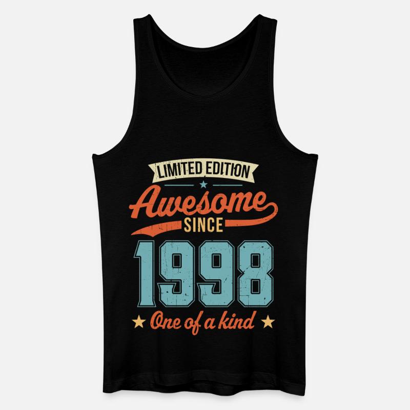 Genial seit 1998 - Männer Bio Tank Top - Schwarz