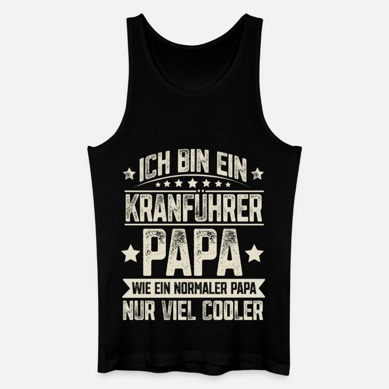 Crane Operator Dad - Men’s Organic Tank Top - black