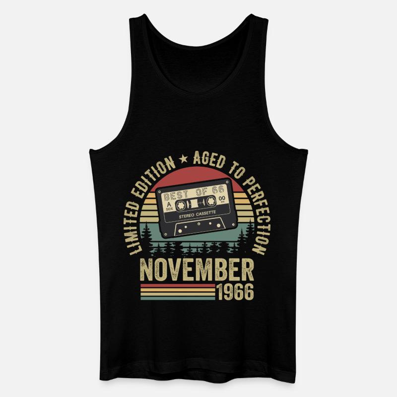 November 1966 - Männer Bio Tank Top - Schwarz
