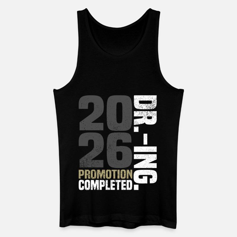 Dr. Ing. Promotion Completed - Männer Bio Tank Top - Schwarz