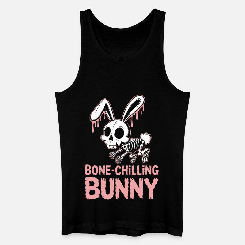 Bone-Chilling Bunny Halloween  - Männer Bio Tank Top - Schwarz
