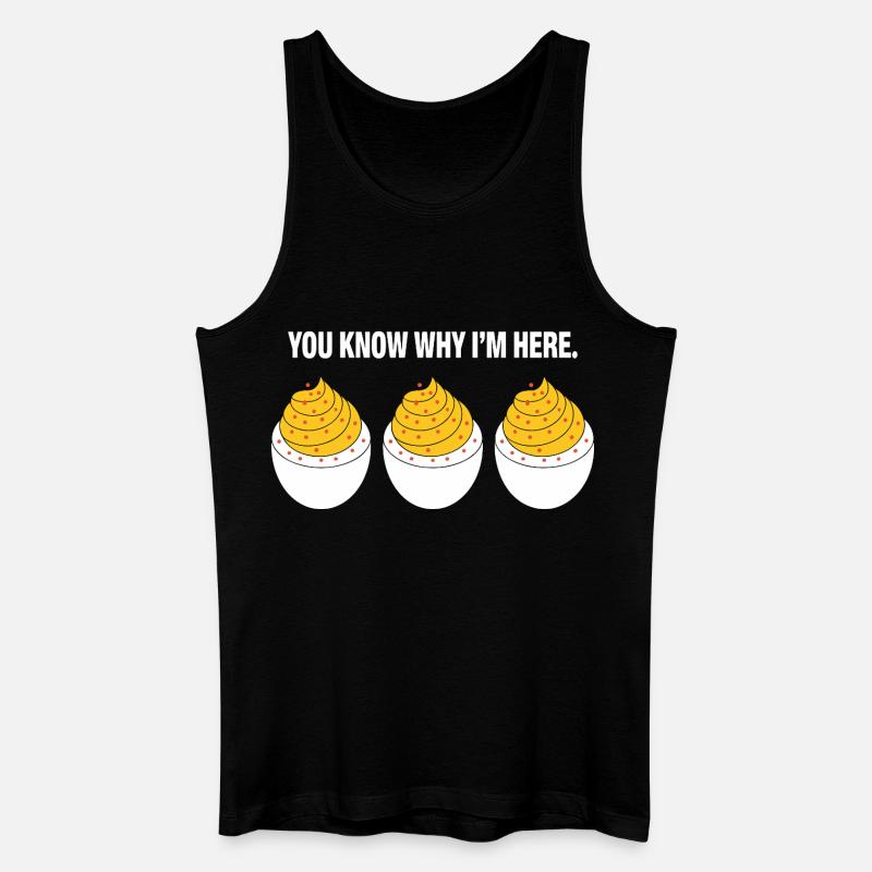 Gefüllte Eier - Männer Bio Tank Top - Schwarz