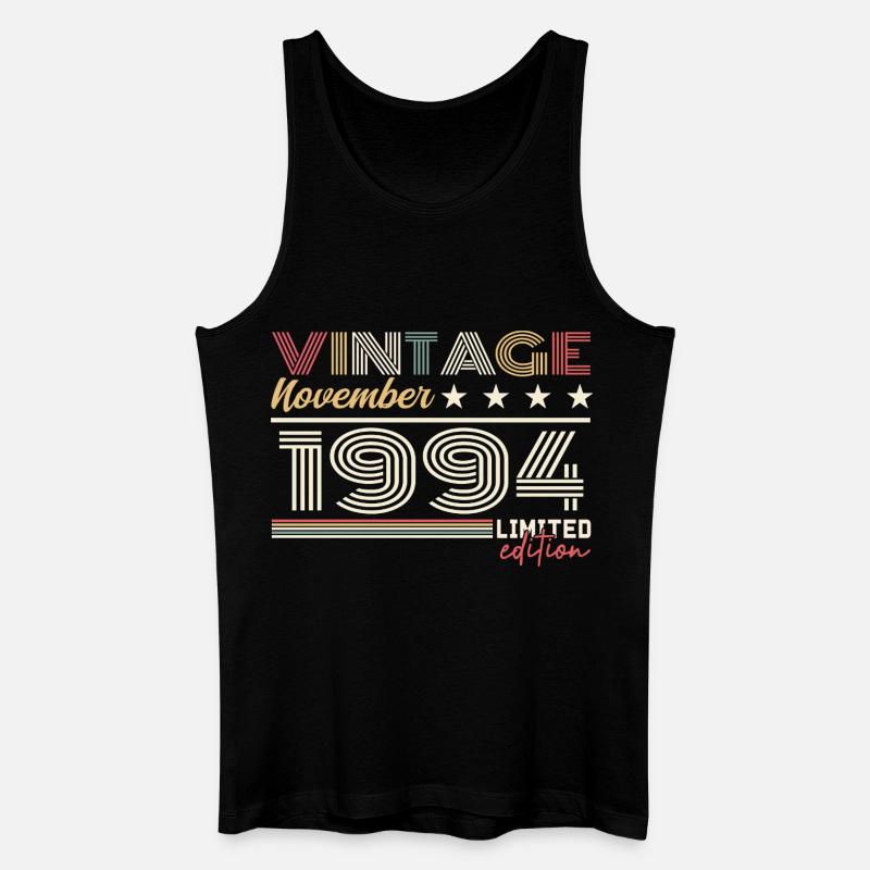 November 1994 - Männer Bio Tank Top - Schwarz