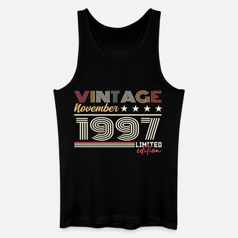 November 1997 - Männer Bio Tank Top - Schwarz