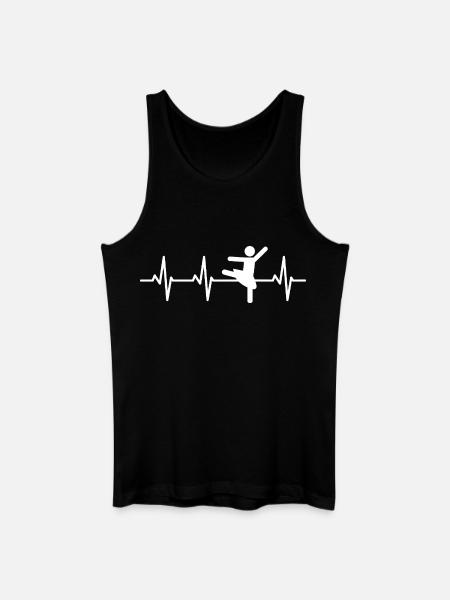 Ballet Dancer Cardiogram - Men’s Organic Tank Top - black