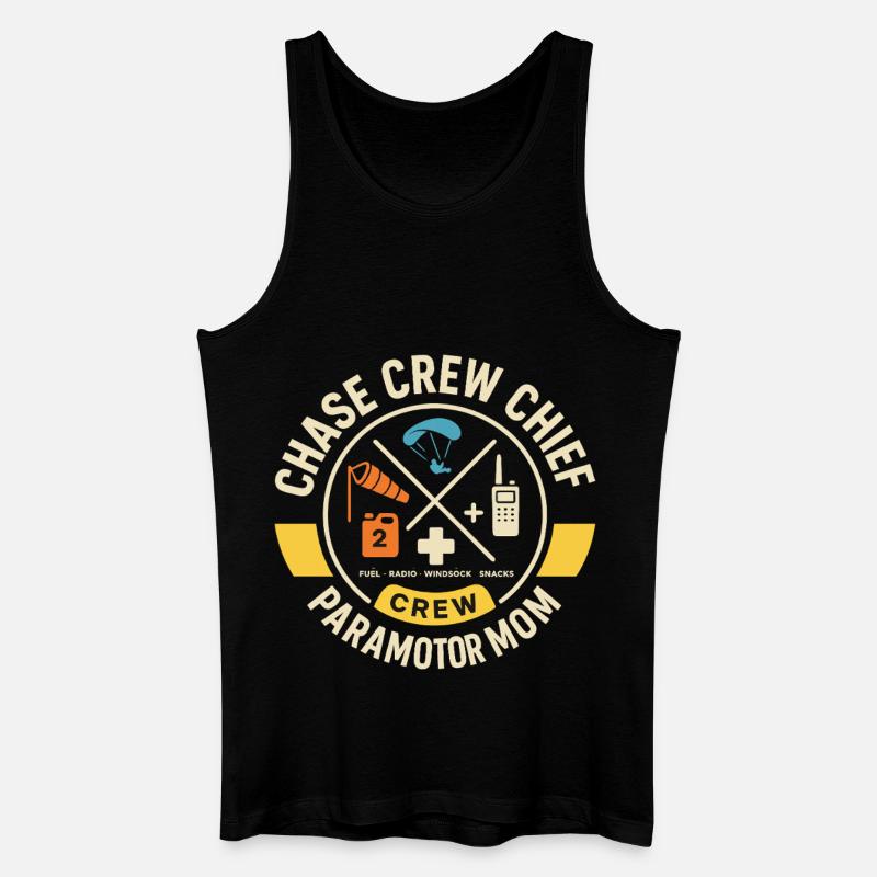 Chase Crew Chief Paramotor Mom - Men’s Organic Tank Top - black