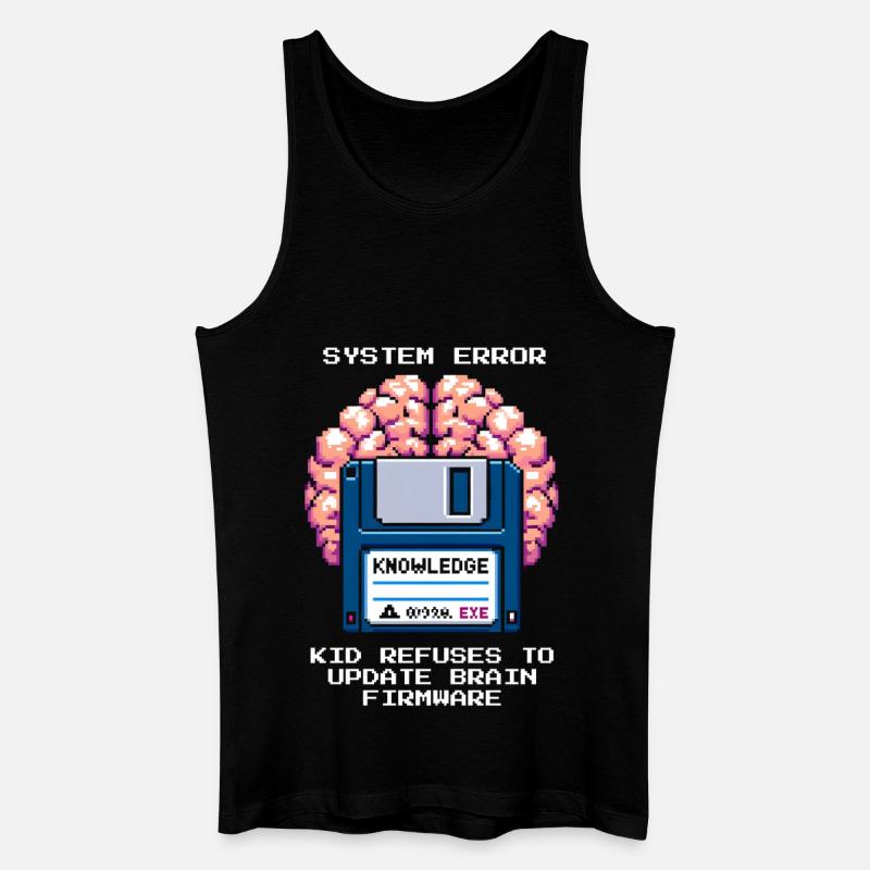 Systemfehler: Update verweigert | Homeschool - Männer Bio Tank Top - Schwarz