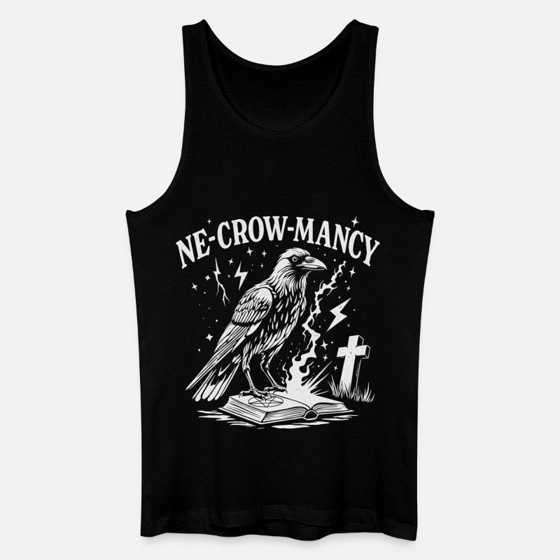 Ne-Krähe-Mancy - Männer Bio Tank Top - Schwarz