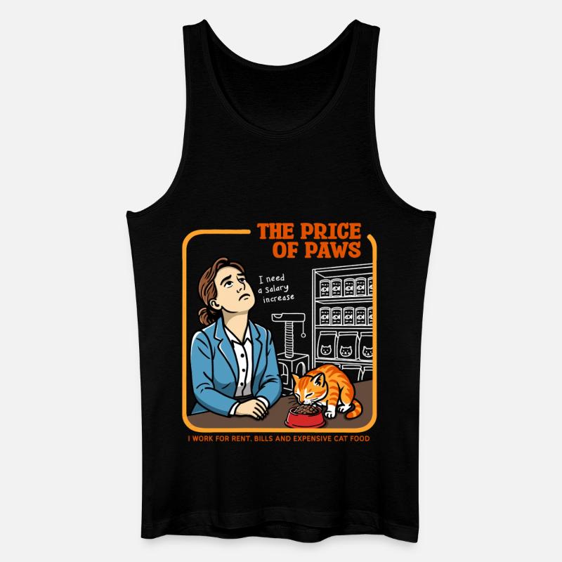 Der Preis der Pfoten - Männer Bio Tank Top - Schwarz