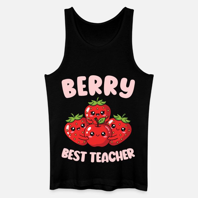 Berry Bester Lehrer Grundschullehrer - Männer Bio Tank Top - Schwarz