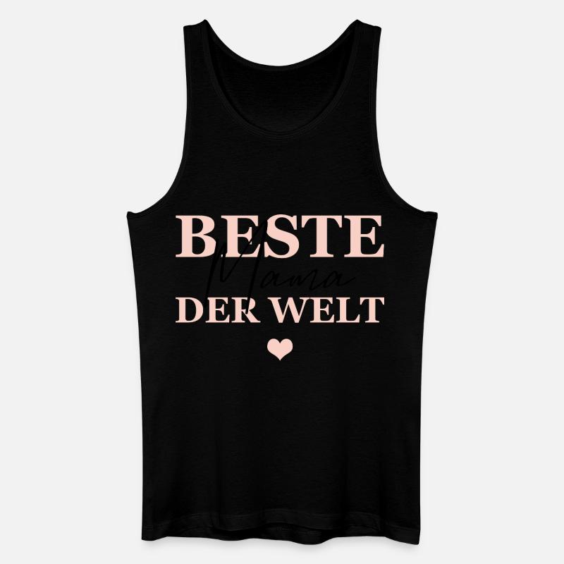 Beste Mama Der Welt - Männer Bio Tank Top - Schwarz