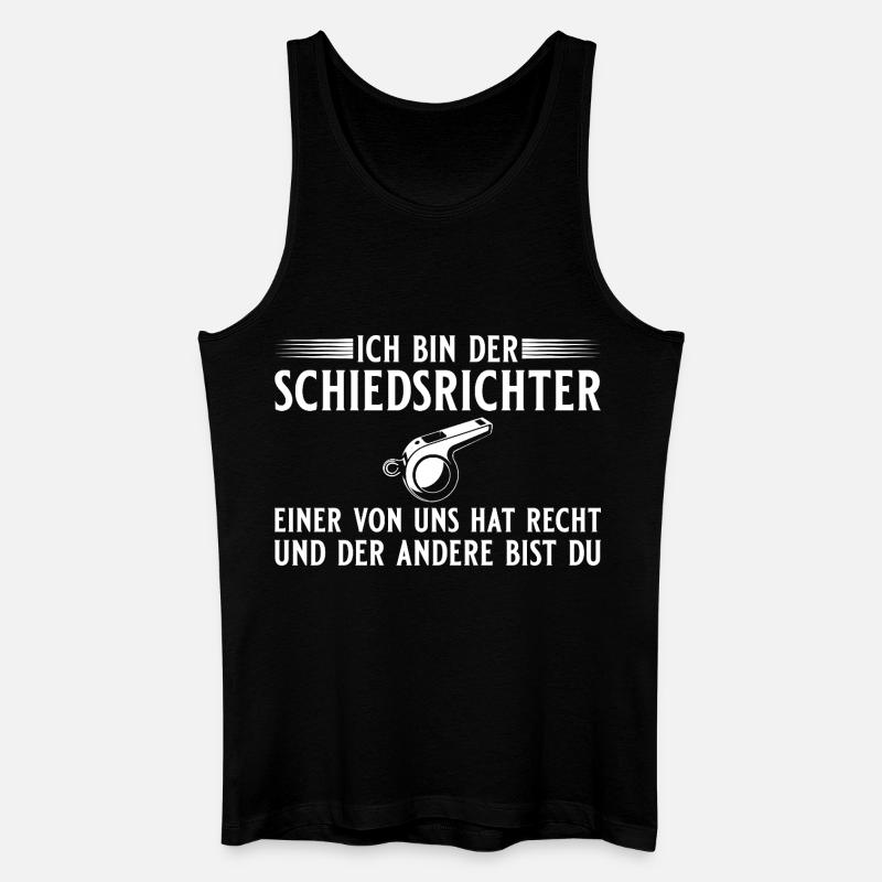 Referee: One is right - referee - Men’s Organic Tank Top - black
