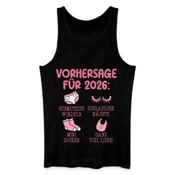 Expectant Mother 2026 PREDICTION Funny - Men’s Organic Tank Top - black - Front