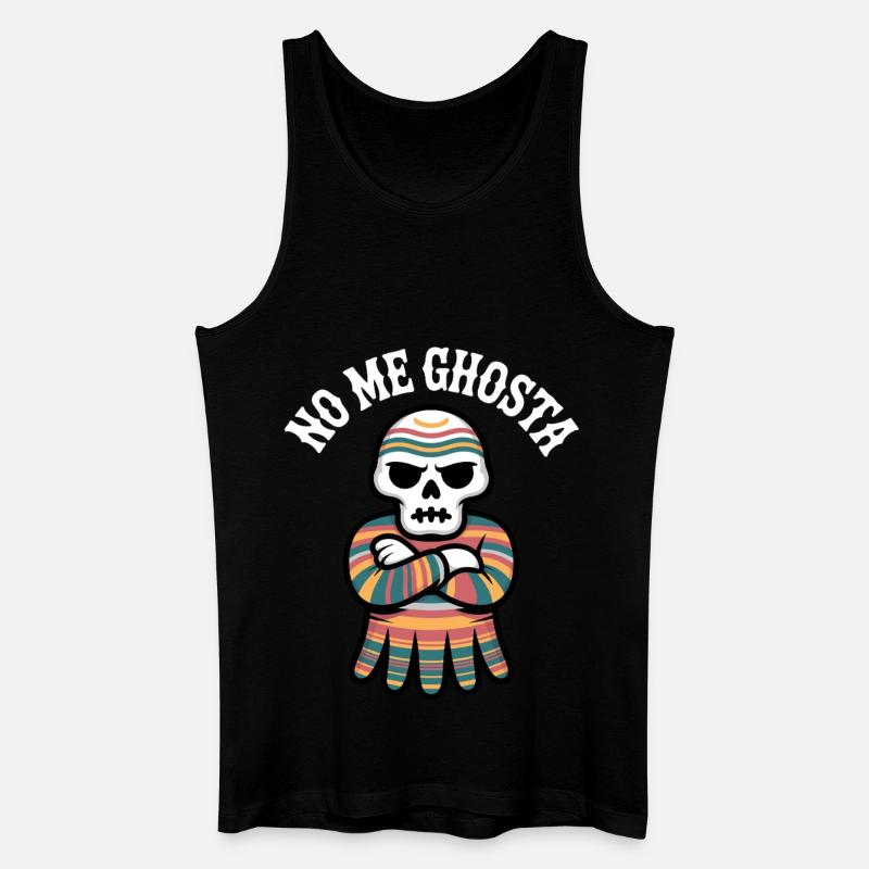 No Me Gusta Calavera Poncho - Männer Bio Tank Top - Schwarz