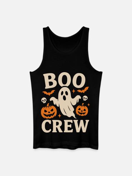 Boo Crew Halloween  - Männer Bio Tank Top - Schwarz