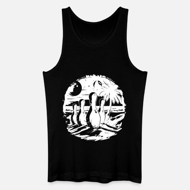 Bowling Spiel - Männer Bio Tank Top - Schwarz