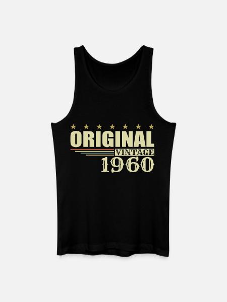 1960 Birthday 1960 - Men’s Organic Tank Top - black