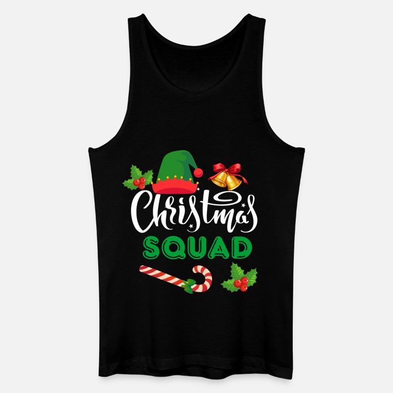 Weihnachtskader - Männer Bio Tank Top - Schwarz
