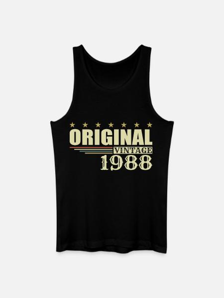 1988 Anniversaire 1988 - Débardeur bio Homme - noir