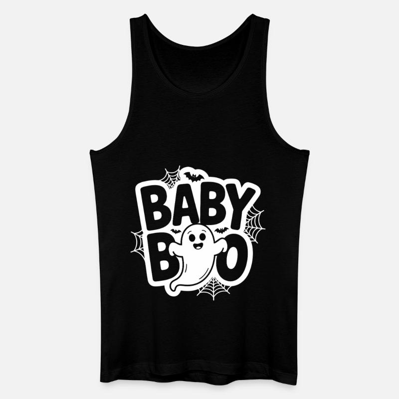 Baby Boo Halloween Geist - Männer Bio Tank Top - Schwarz