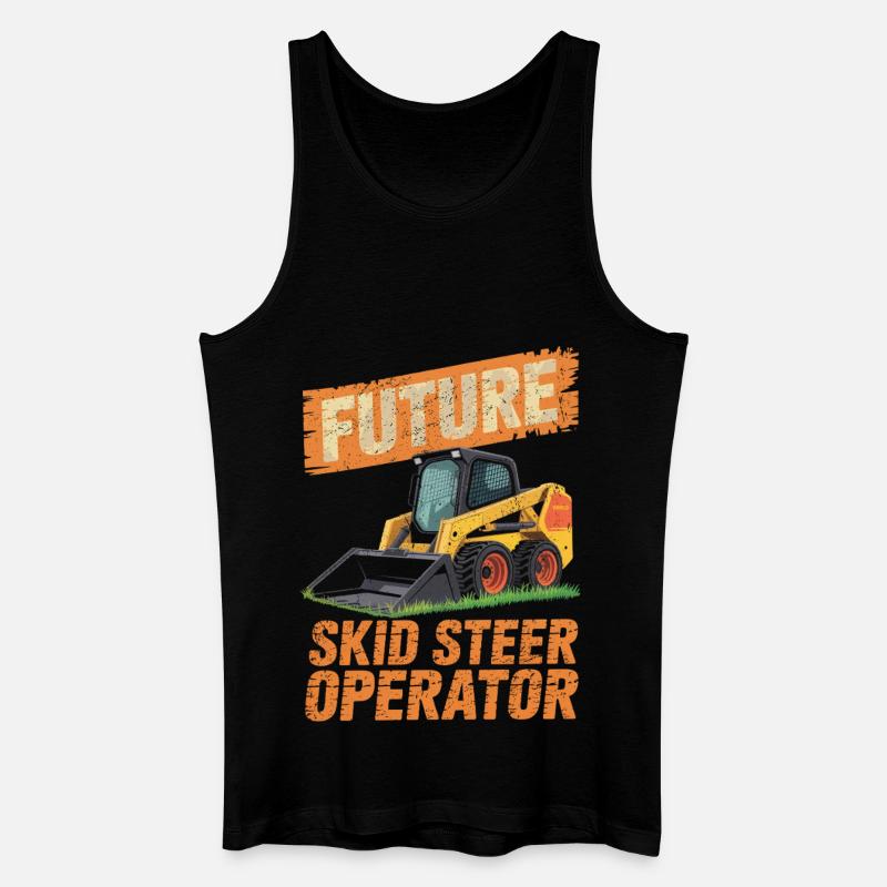 Kompaktlader Skid Steer Operator - Männer Bio Tank Top - Schwarz