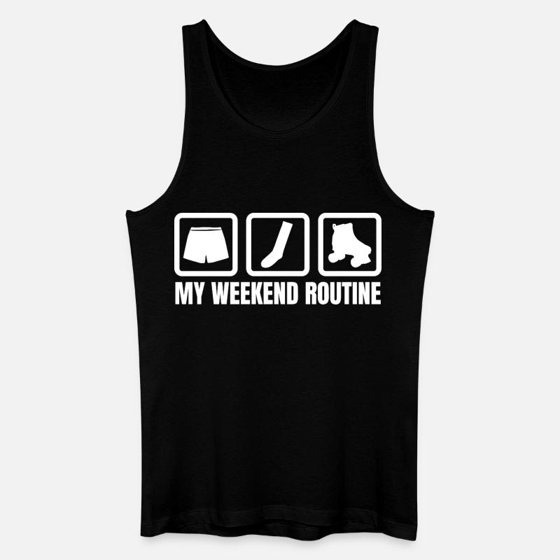 My Weekend Routine - Men’s Organic Tank Top - black