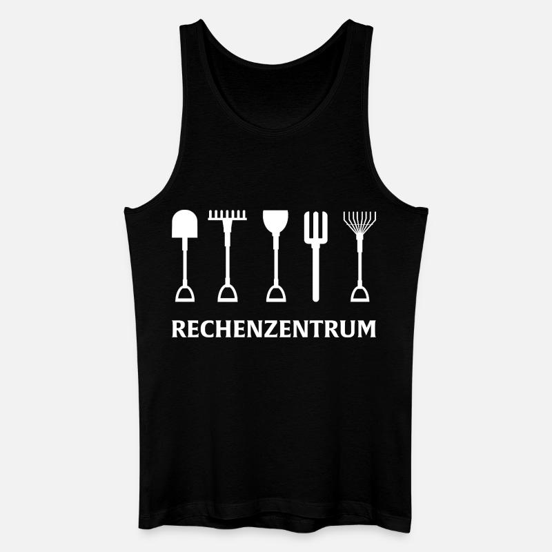 Rechenzentrum Gartenarbeit  - Männer Bio Tank Top - Schwarz