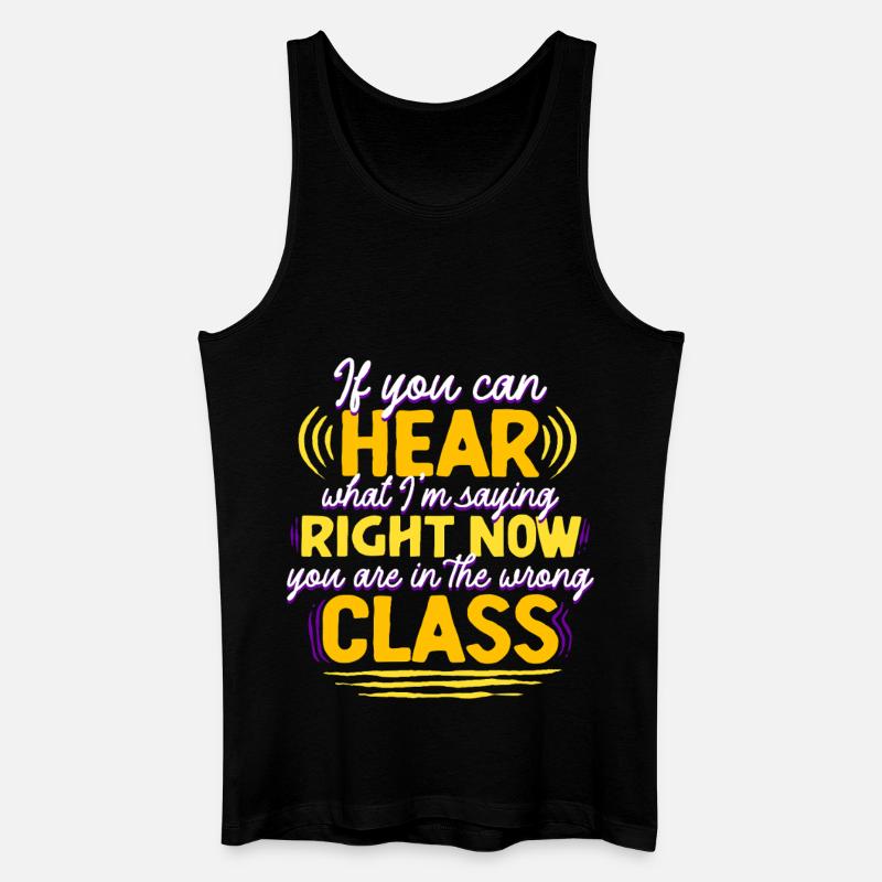 ASL Dolmetscher Gebärdensprache - Männer Bio Tank Top - Schwarz