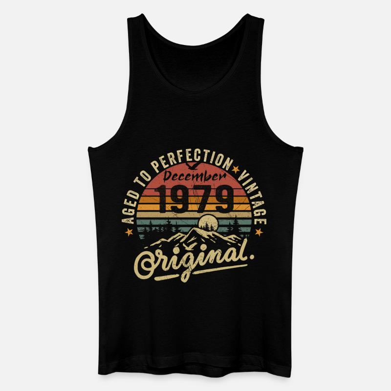 Legenden wurden im Dezember 1979 - Männer Bio Tank Top - Schwarz