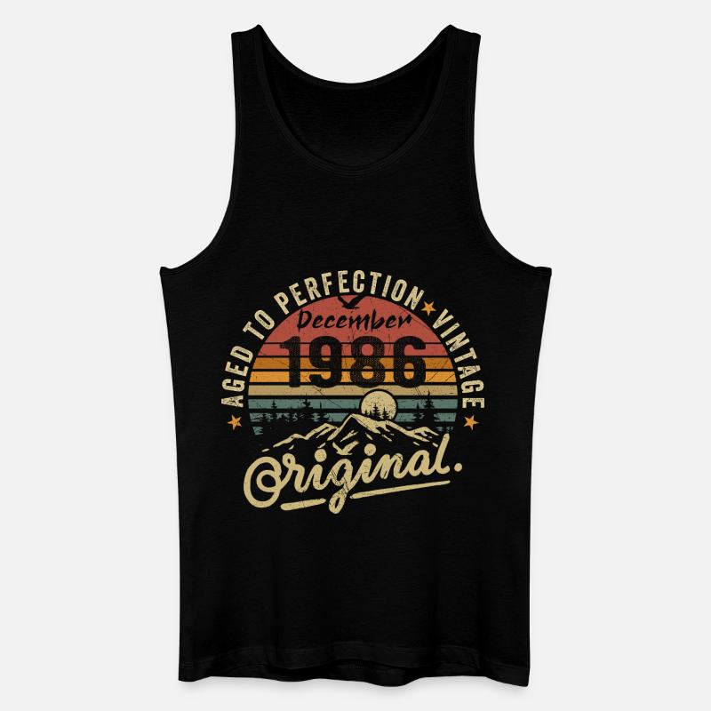 Legenden wurden im Dezember 1986 - Männer Bio Tank Top - Schwarz