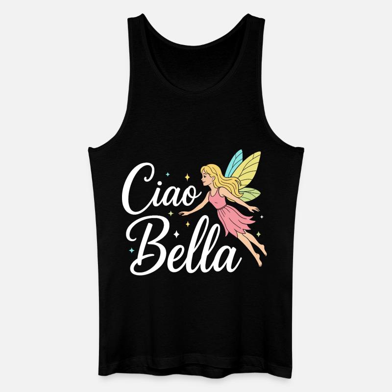 Ciao Bella - Männer Bio Tank Top - Schwarz
