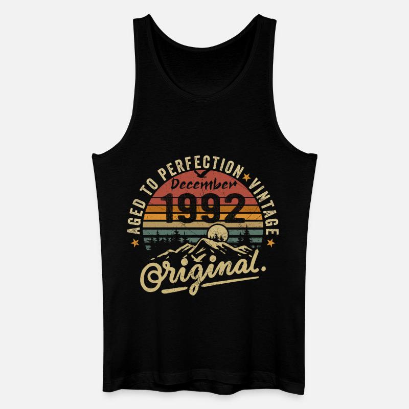 Legenden wurden im Dezember 1992 - Männer Bio Tank Top - Schwarz