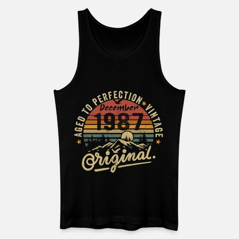 Legenden wurden im Dezember 1987 - Männer Bio Tank Top - Schwarz