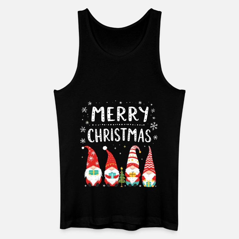 Joyeux Noël Gnome de Noël - Débardeur bio Homme - noir