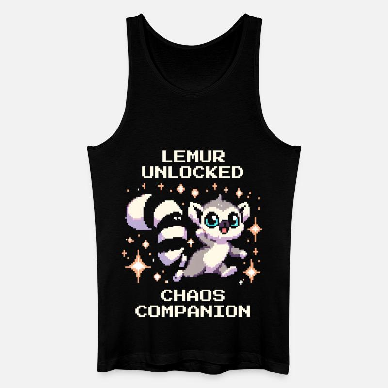 Lémurien débloqué | Compagnon du Chaos, RPG - Débardeur bio Homme - noir