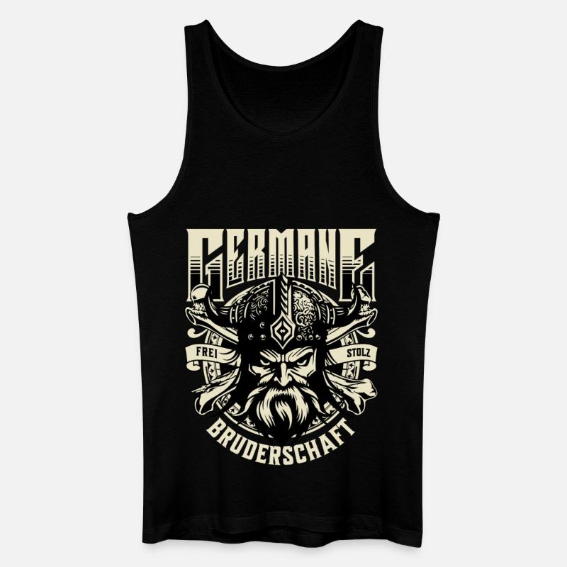 Nordische Bruderschaft Germane - Männer Bio Tank Top - Schwarz