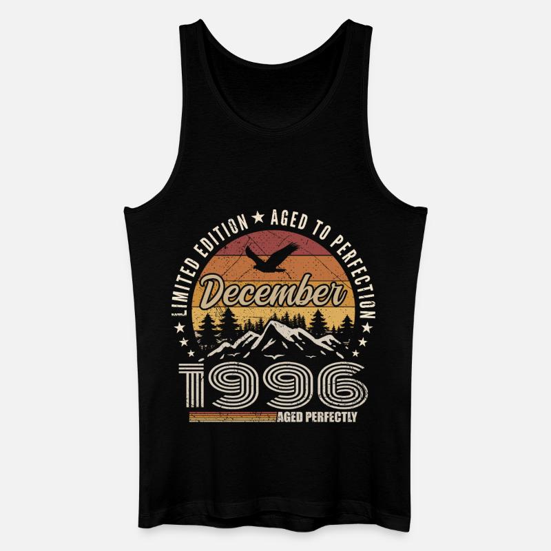 Dezember 1996 Originalausgabe Dezember-Geschenk - Männer Bio Tank Top - Schwarz