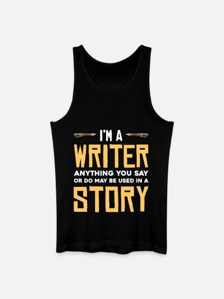 I'm a writer - Men’s Organic Tank Top - black