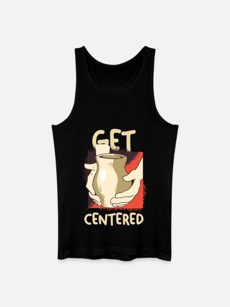 Get Centered Coffee Moment - Men’s Organic Tank Top - black
