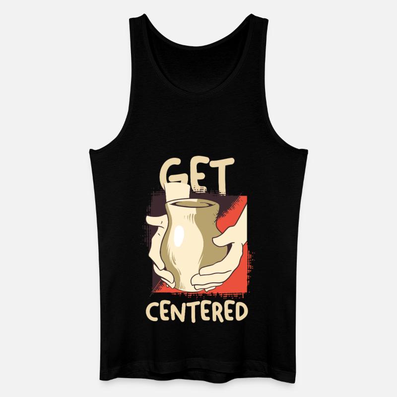 Get Centered Kaffeemoment - Männer Bio Tank Top - Schwarz