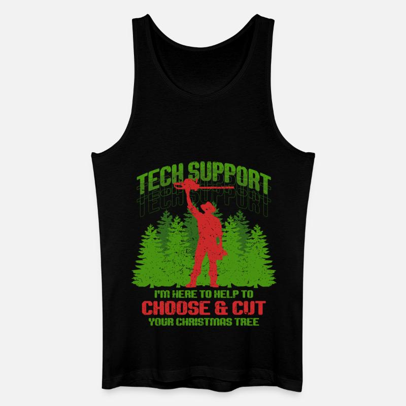 Weihnachtsbaum Züchter Help To Choose & Cut - Männer Bio Tank Top - Schwarz