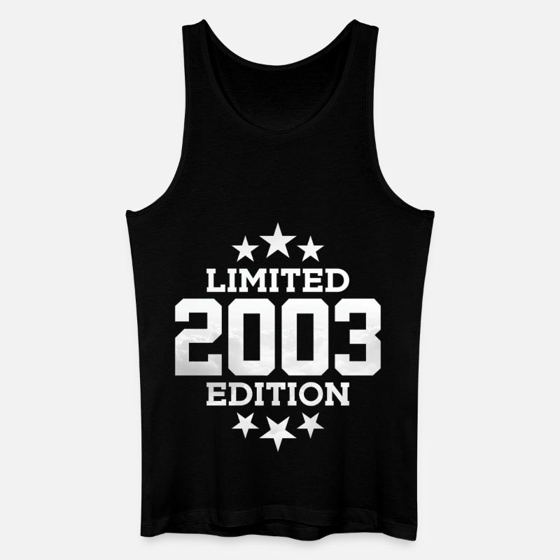 ÉDITION LIMITÉE 23E ANNIVERSAIRE 2003 - Débardeur bio Homme - noir