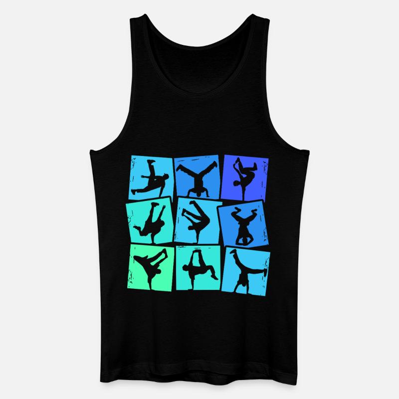 Breakdance Breakdancer Breakdancing Kinder Jungen - Männer Bio Tank Top - Schwarz