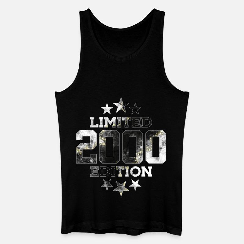 ÉDITION LIMITÉE 26E ANNIVERSAIRE 2000 - Débardeur bio Homme - noir