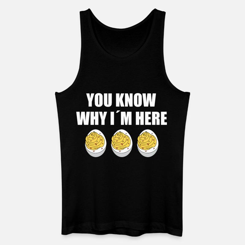 Gefüllte Eier - Männer Bio Tank Top - Schwarz