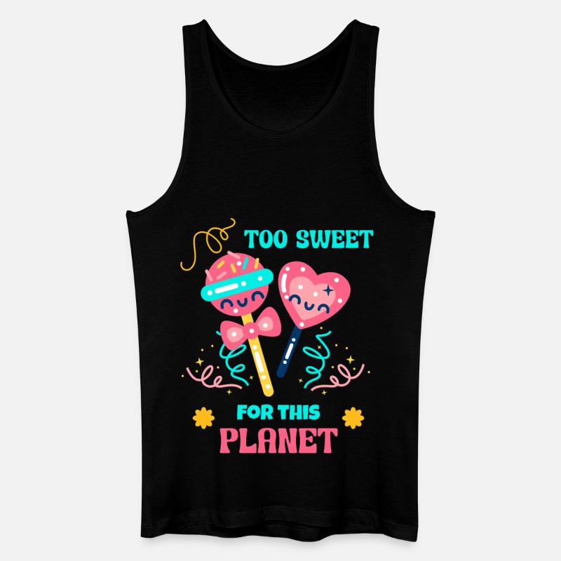Candy Queen Süßigkeiten Mode - Männer Bio Tank Top - Schwarz